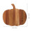 Pumpkin Shape Wood Cutting Board for Meat Fruit Vegetable Prep 2