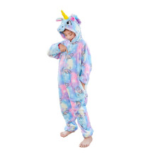 HQFURS Kids Unisex Unicorn Costume Onesie Pajamas Halloween Christmas 6T