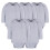 Gerber Gerber Unisex Baby Lang?rmet Solid Onesies Multi-Pack Interlock 180 GSM Gr? Heather 1