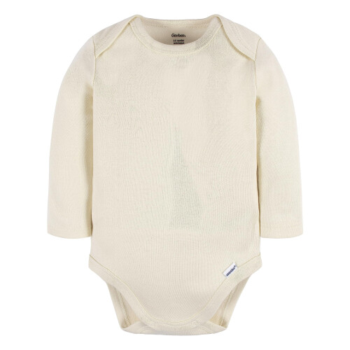 Gerber Gerber Unisex Baby Lang?rmet Solid Onesies Multi-Pack Interlock 180 GSM Natural 1
