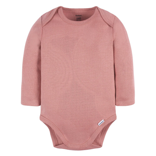 Gerber Gerber Unisex Baby Lang?rmet Solid Onesies Multi-Pack Interlock 180 GSM Pink 1