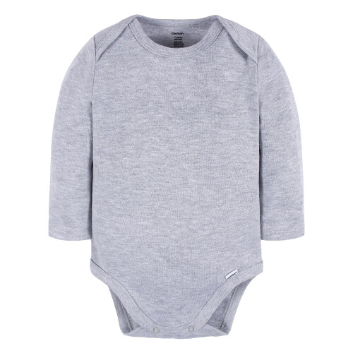 Gerber Gerber Unisex Baby Lang?rmet Solid Onesies Multi-Pack Interlock 180 GSM Gr? Heather 1