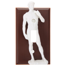 Worgeous Wandplatte Elektrische Abdeckung -Statue-Design