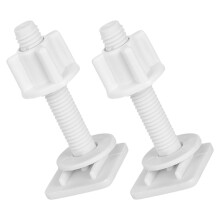 2Stk Kunststoff Toilettensitz-Schrauben Stabil & Antiloosend