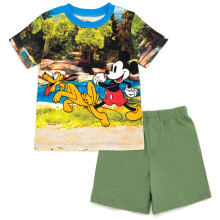 Disney Mickey Mouse Pluto Chlapeck tricko pro kojence a francouzsk frot ortky Outfit Set Vcebarevn 24 mescu