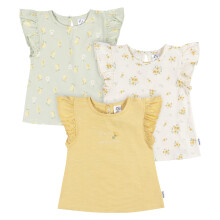 Gerber Baby Mädchen 3er-Pack Kurzarm Shirts, Love Nature, 3T
