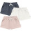 Gerber Gerber Baby-Mdchen 3er-Pack Strickshorts Wei 1