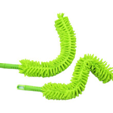 2 chenille mikrofaser staubwedel mit biegsamem (hellgrün)