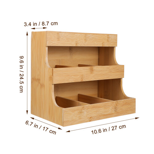 Tee Beutel Aufbewahrungsregal Aus Holz 1