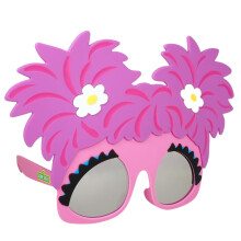 Sun-Staches Sesame Streetin viralliset Abby Cadabby -aurinkolasit | Lasten pukuasusteen pukeutumisnaamio | UV 400 | Yksi koko sopii useimmille lapsil
