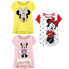 Minnie Mouse T-Shirt (3-Shirts-Pack) Kinder- und Kleinkind-Mdchenkleidung 7 Yl/W/Pk SS