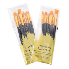 20Stk Künstlerpinsel Set Schwarz Aus Nylon Für Anfänger Und Profis