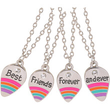 4er-pack best-friend-forever freundschaftsanhänger für
