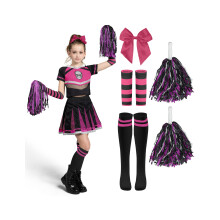 Straideln vtvory Kostm Halloweensk roztleskvacky Kostm Dvcho patnho ducha pro deti Lebka Desiv oblecen roztleskvacky s doplnky pro dvk