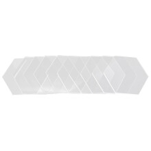 10 stück dekorative sechseck-acrylplatten, transparent, diy-decoration