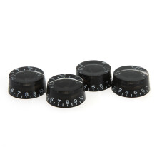 4Stk Gitarren Volume Und Tone Knobs Aus Langlebigem Kunststoff Schwarz