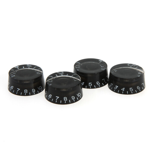 4Stk Gitarren Volume Und Tone Knobs Aus Langlebigem Kunststoff Schwarz