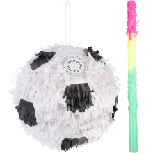 2 fußball piñata mit stab, geburtstagsdekoration