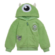 Disney Monsters Inc. Mike Boo Spdbarn Baby Pojkar Mysig Sherpa Cosplay Hoodie Grn/Mike Wazowski 12 mnader