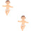 2Stk Baby Jesus Statue Figur 8