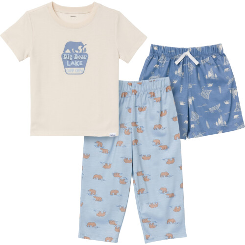 Gerber Gerber Baby Boy's 3-delt pyjamass?t (polyester jersey topbukser + shorts) Bj?rn