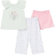 Gerber kisgyermek lny pl rvidnadrg s nadrg pizsama szett Wildflowers 2T