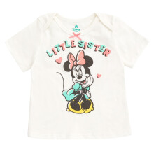 Disney Minnie Maus Baby Mädchen Familien T-Shirt Weiß Kleine Schwester 24 Monate