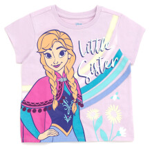 Disney Frozen Princess Anna Kleinkind Baby Mdchen passende Familie Drop Shoulder T-Shirt Lavendel kleine Schwester 18 Monate
