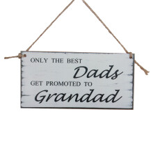 geschenk für papa: wandtafel „dad wird opa“ mit spruch
