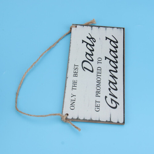 geschenk für papa: wandtafel „dad wird opa“ mit spruch 2