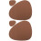 2 Sets Tischset Im Nordic- PU-Mat Set 5