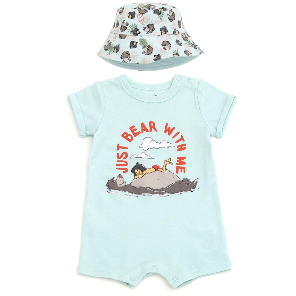 Disney Infant Baby Boys Romper And And Bucket Sun Hat 18 Months