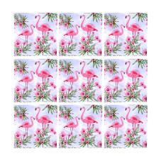 40 flamingo- papierservietten für party, bankett,