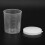 20 messbecher mit deckel, 100 ml, transparent, für laborgebrauch 8
