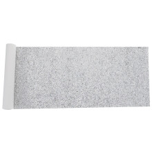 1Feuille Cuir Glitter Argenté PU Pour Artisanat