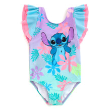 Disney Lilo & Stitch Einteiliger Badeanzug fr Neugeborene, Mdchen, UPF 50+, Lavendel/Grn Ombre, 9 Monate