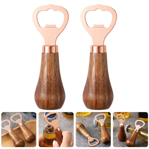 2 Flaschenöffner Sodawasser Holz Manuell 2