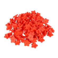 100Stk Rote Gummi Stern Pin Back Halter Für Anstecker Deko