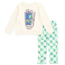 Disney Pixar Monsters Inc. Set aus Waffelstrick-Pullover, Sweatshirt und Jogginghose fr Neugeborene fr Jungen, Tusk/Pale Aqua, 36 Monate