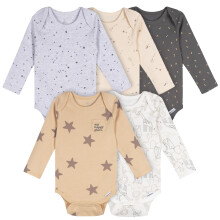 Gerber Unisex Baby 6 Pack Lang?rmet Onesies Bodysuit Starry Adventures 0-3 m?neder