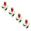 4 Rose Metall Tischdekoration 1