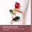 4 Rose Metall Tischdekoration 11