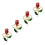 4 Rose Metall Tischdekoration 7