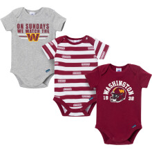 Gerber Baby Boys NFL 3-pack Onesie Bodysuit Washington Commanders 6-12 mnader