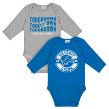 Gerber Baby NFL 2-Pack Lange Mouwen Romper, Lions, 3-6 Maanden