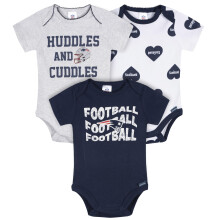 Gerber Baby Meisjes NFL 3-Pack Rompertjes, Patriots, 6-12 Maanden