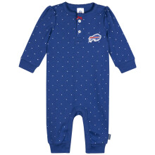 Gerber Baby Meisjes NFL Team Voetloze Romper, Bills, 6-9 Maanden