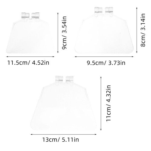 3 Transparente Augenschutzscheiben Kunststoff Für 1