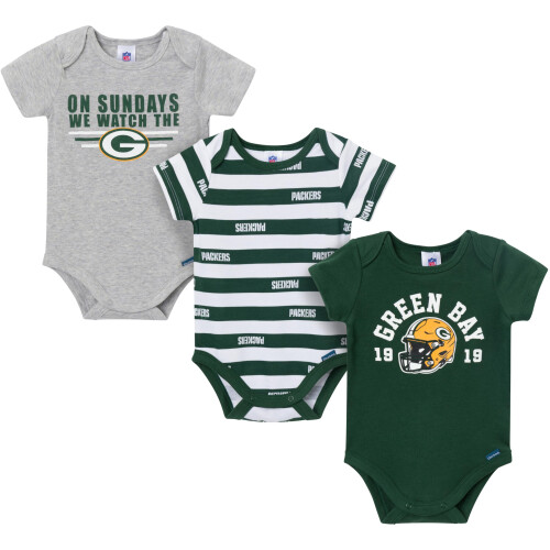 Gerber Gerber Baby-Jungen NFL 3er-Pack Einteiler-Bodysuits fr 03 Monate