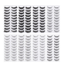 80Paare Schwarze Künstliche Wimpern Set Für Natürlichen Look Und Party